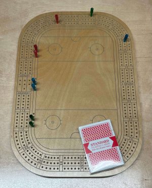 Jeu de crib en forme de patinoire